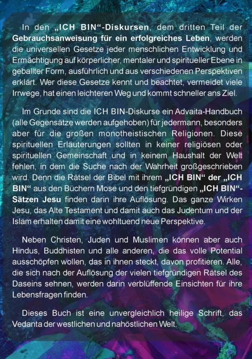 ICH BIN Diskurse Back-Cover